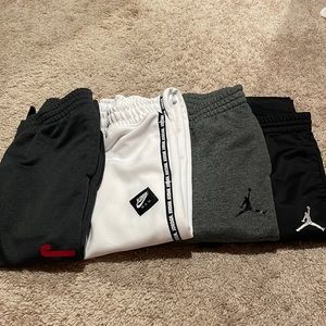 Excellent condition, Nike Jordan boys size Large L jogger pants, set of four